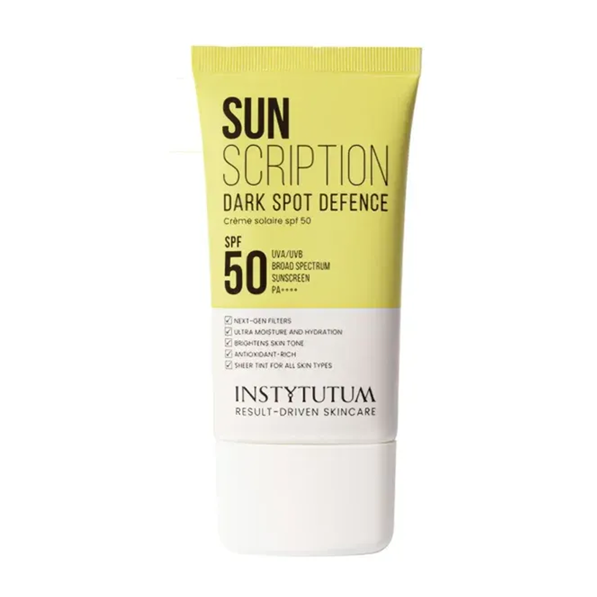 Instytutum SUNSCRIPTION DARK SPOT DEFENCE SPF50 – saules aizsargkrēms