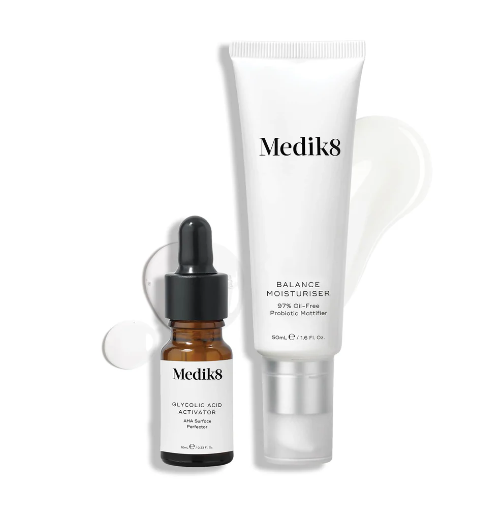 Medik8 Balance Moisturiser & Glycolic Acid Activator – krēms