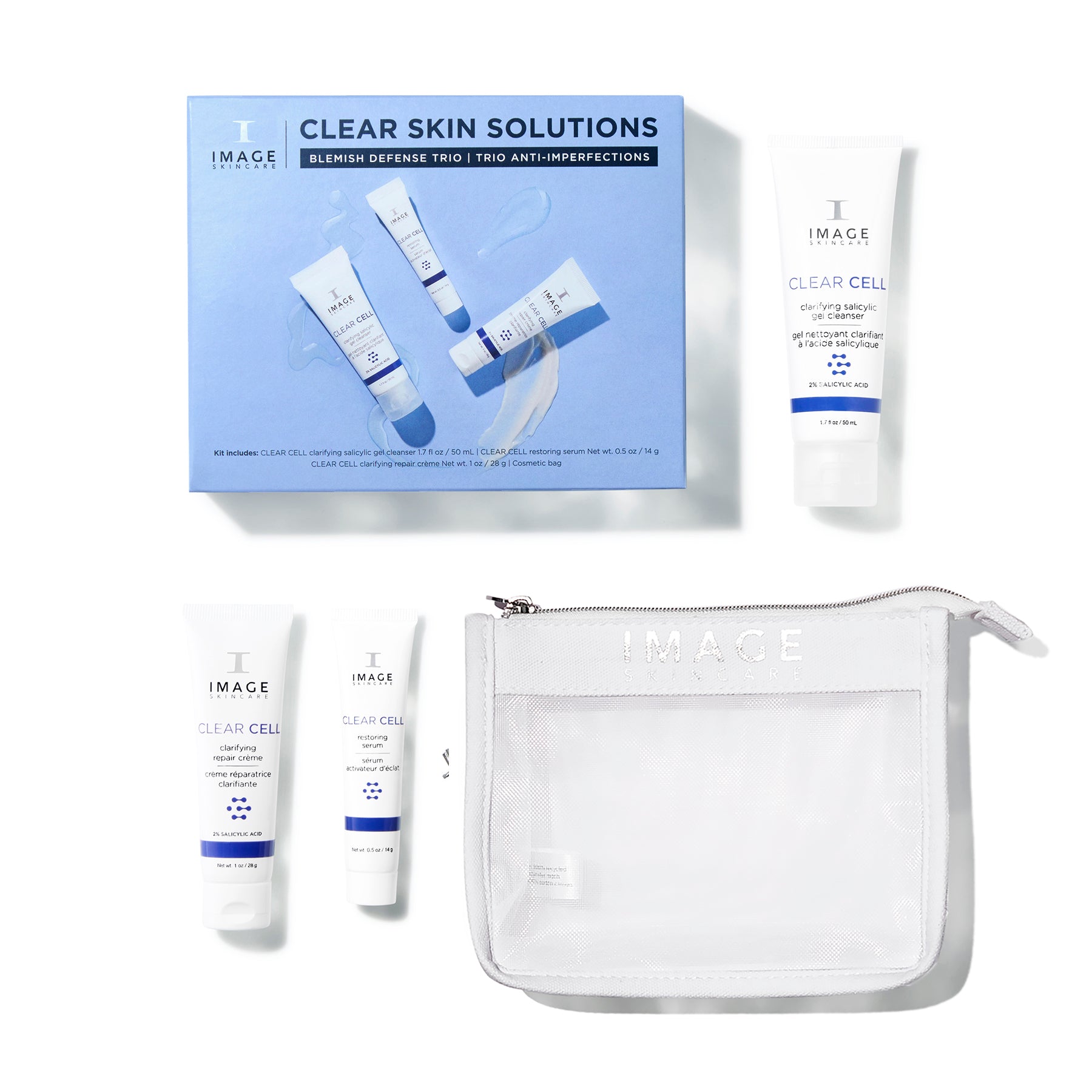 Imageskincare CLEAR SKIN SOLUTIONS KIT Blemish Defense Trio – komplekts